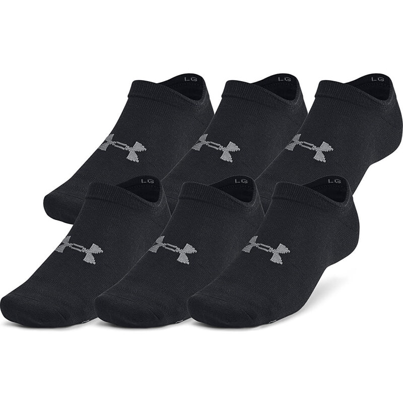 Ponožky Under Armour Essential No Show 6-Pack Black M