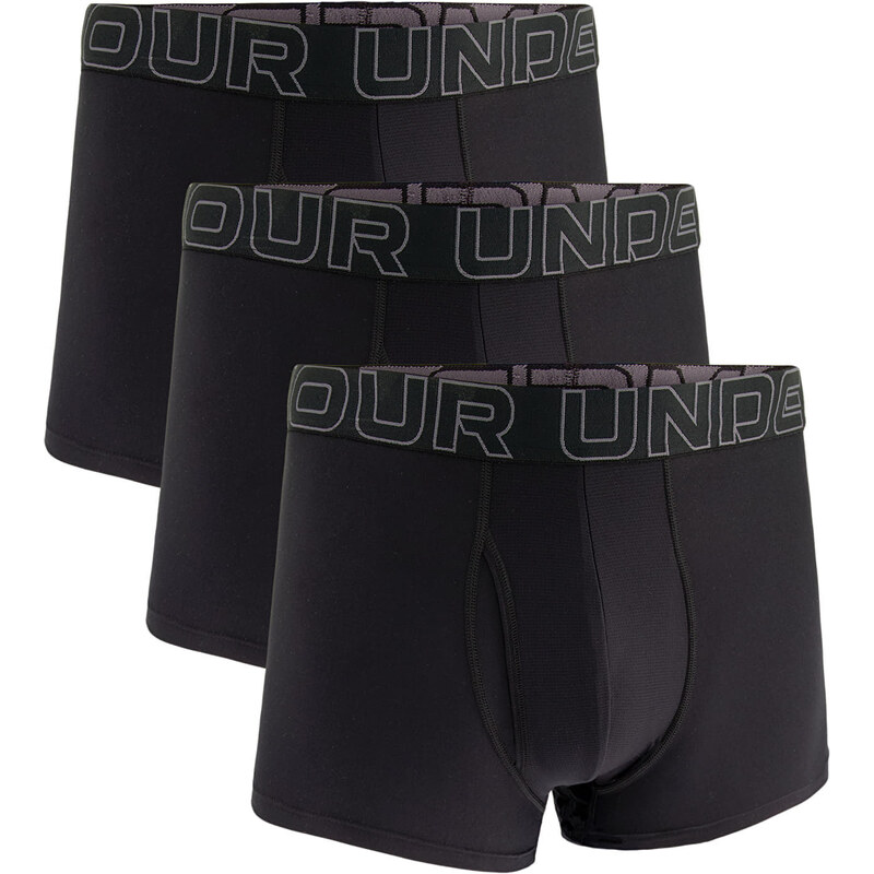 Boxerky Under Armour M Perf Tech 3in 3-Pack Black L