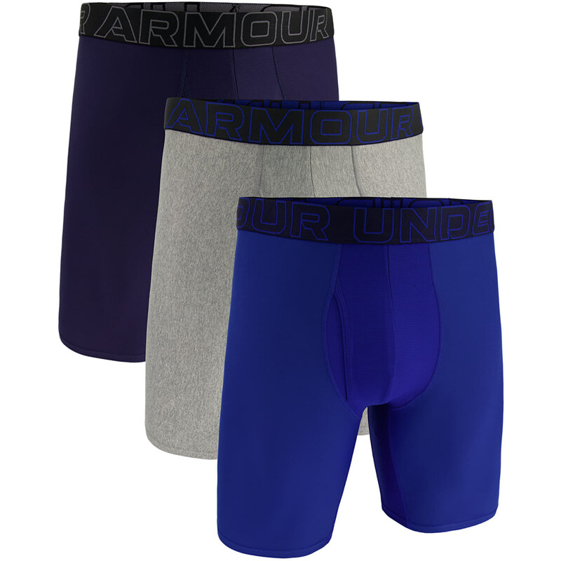 Boxerky Under Armour M Perf Tech 9in 3-Pack Blue L