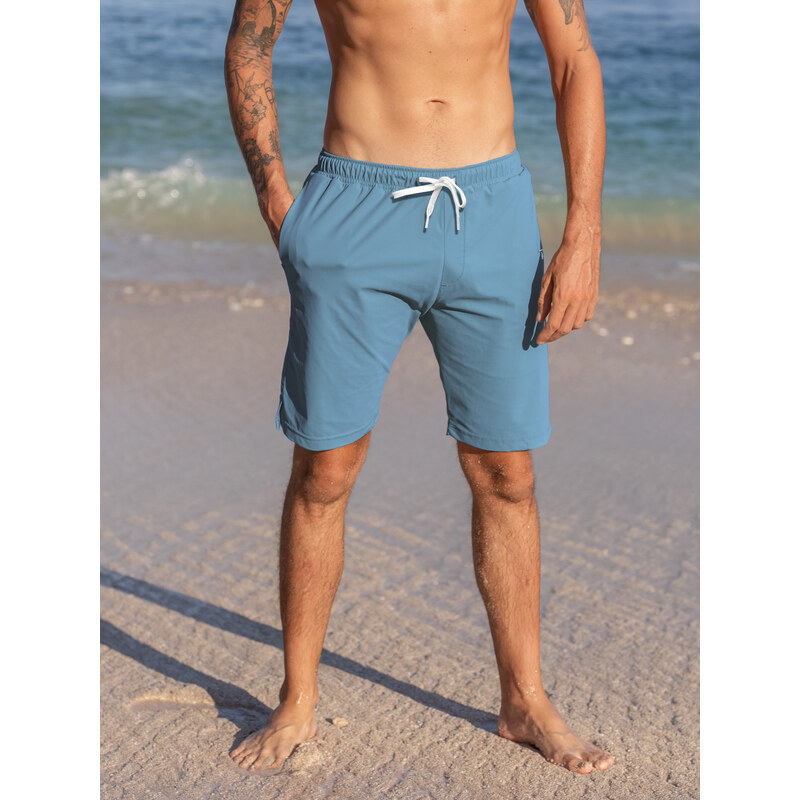 TallGuys Pánské prodloužené plavky | Ocean blue