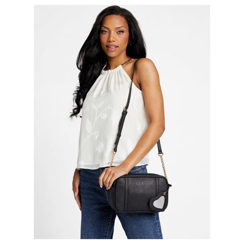 GUESS dámská černá kabelka, crossbody Copper Hill