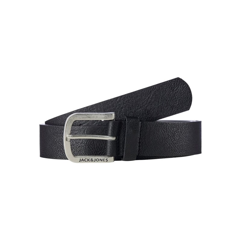 Jack & Jones Plus Opasek HARRY černá / stříbrná