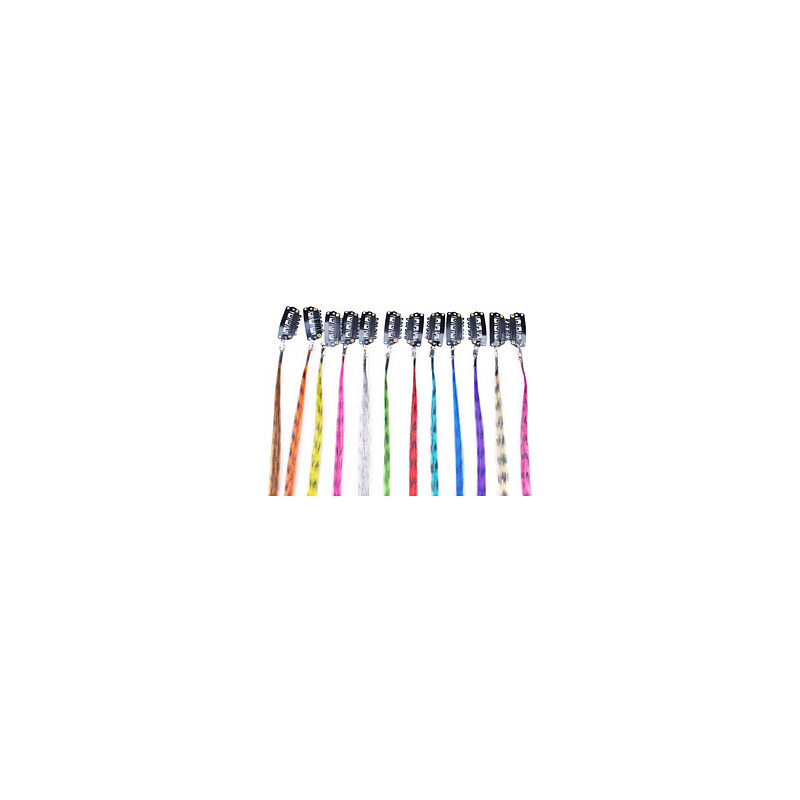 LightInTheBox 10 Pcs Clip In Lovely Stripe Synthetic Hair Extensions - 12 Colors Available