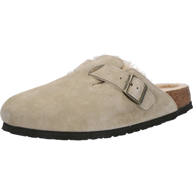 BIRKENSTOCK Pantofle 'Boston Leve' šedobéžová