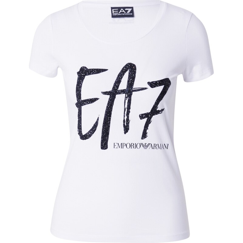 EA7 Emporio Armani Tričko marine modrá / bílá 115558007