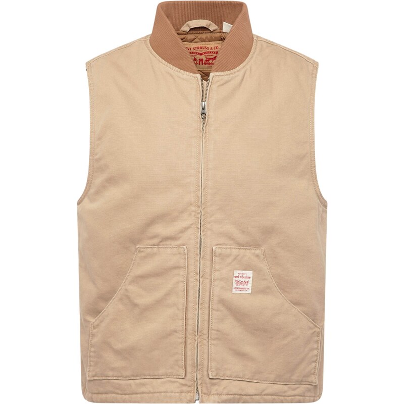 LEVIS  Vesta Sansome Vest béžová / velbloudí