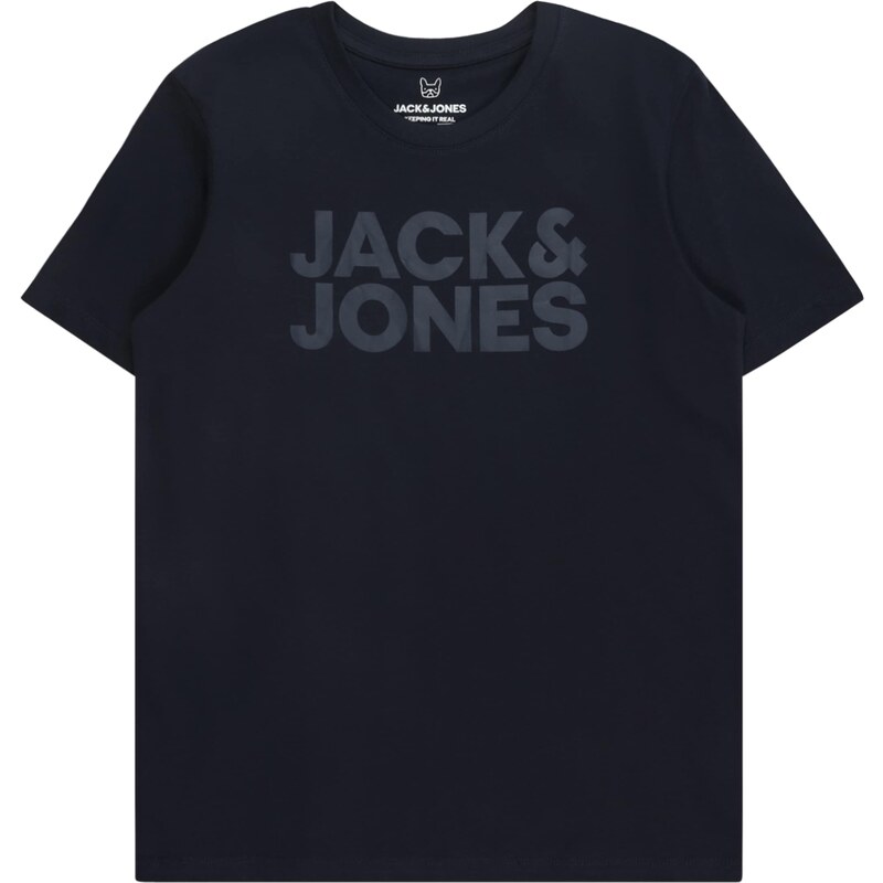 Jack & Jones Junior Tričko JJECorp námořnická modř / šedá