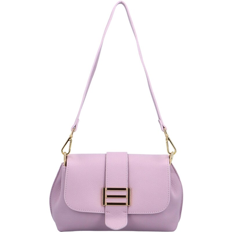 Delami Vera Pelle Dámská kožená crossbody kabelka fialová -