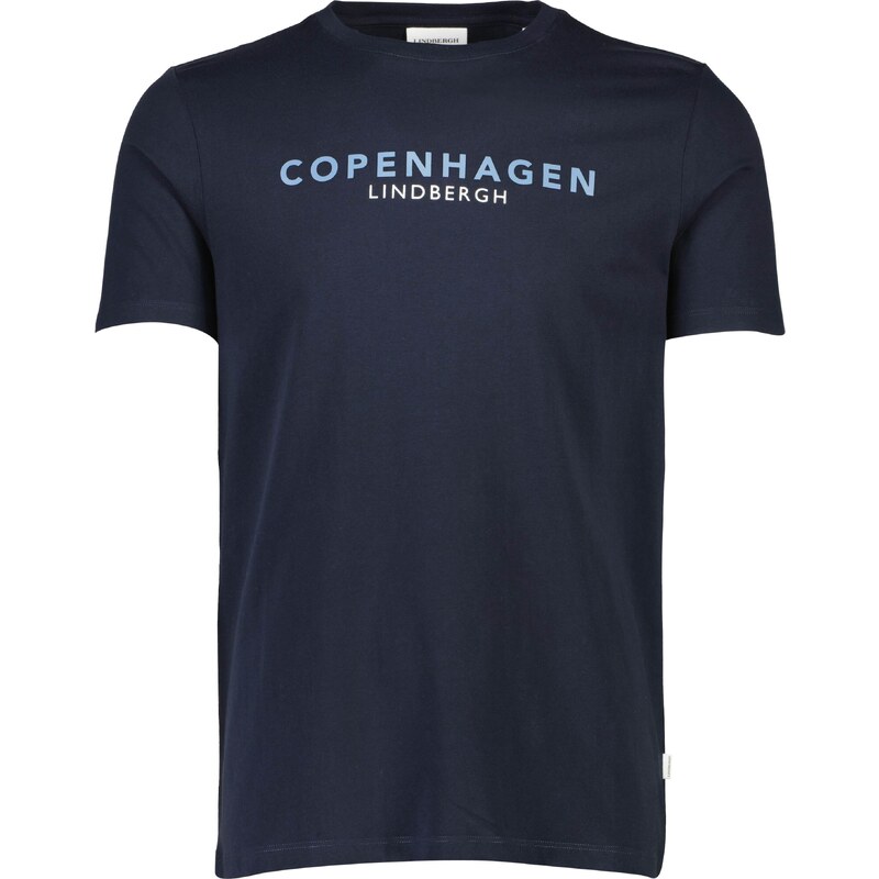 Lindbergh Tričko Copenhagen marine modrá / světlemodrá / bílá