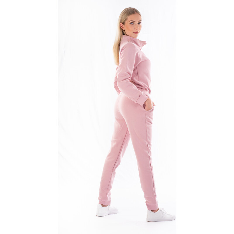 Dendy Dámský overal teplákový dlouhý Pink 92886942