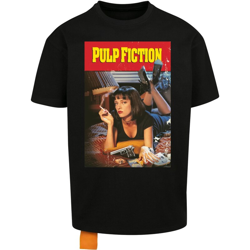 Merchcode Pánské tričko Pulp Fiction Poster Oversize černé