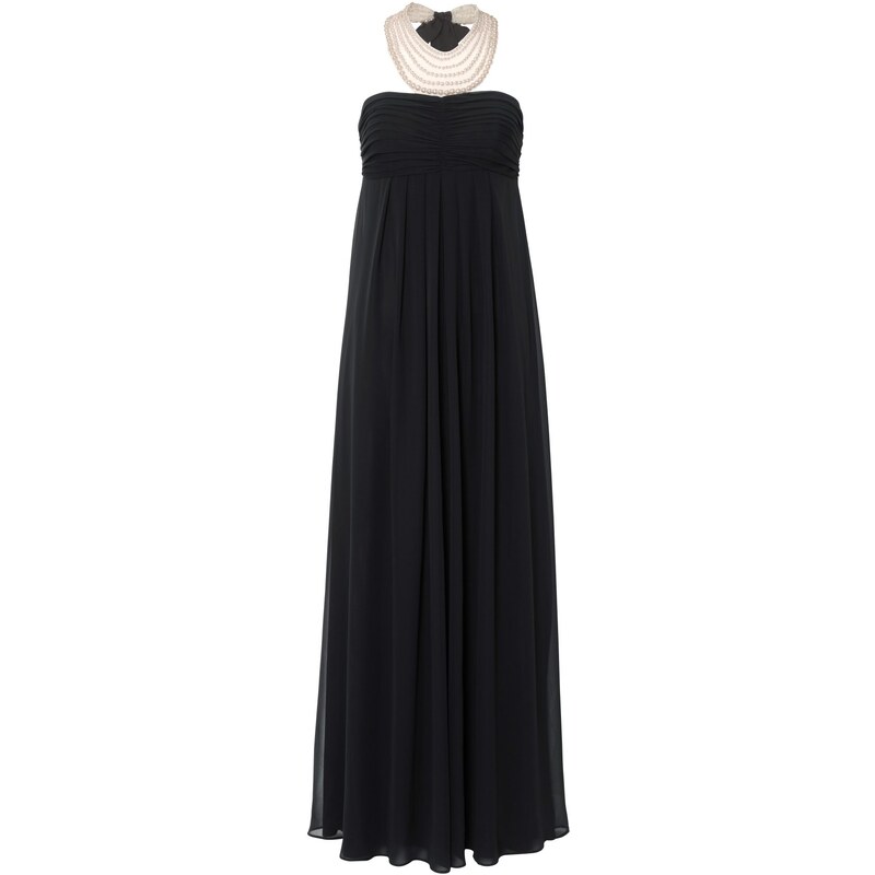 Dlouhé černé plesové šifonové šaty, šaty APART levně (vel.38 skladem) 38 černá Dopravné zdarma!