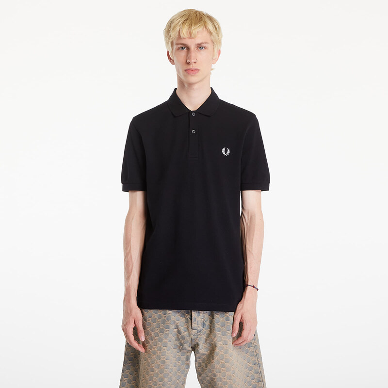 Tričko FRED PERRY Plain Polo T-Shirt Black L