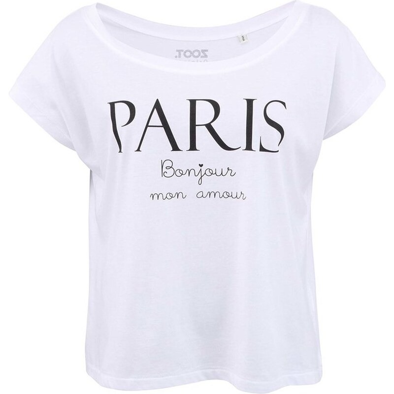 Bílé dámské triko ZOOT Originál Paris