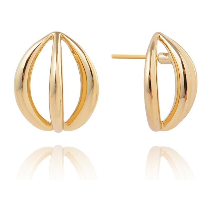 Flamenco Mystique 14k pozlacené náušnice z chirurgické oceli, puzeta 103724416