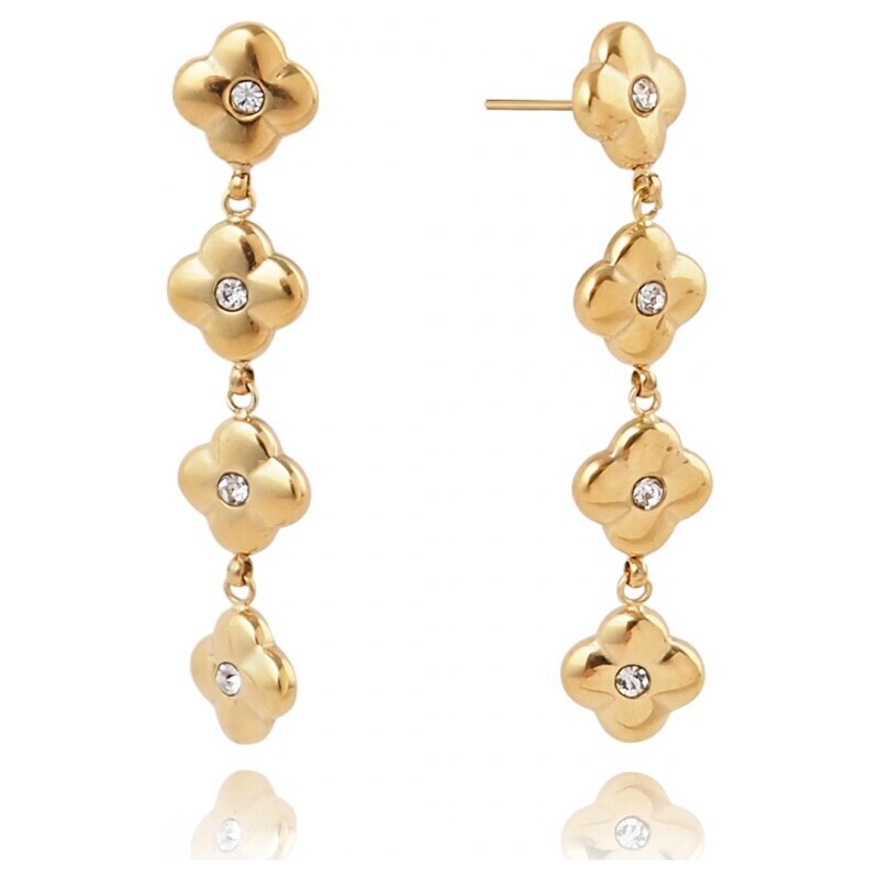 Flamenco Mystique 14k pozlacené náušnice z chirurgické oceli, puzeta 103724418