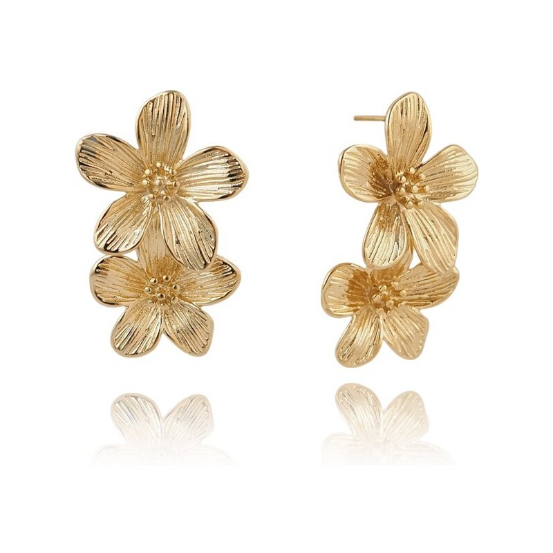 Flamenco Mystique 14k pozlacené náušnice z chirurgické oceli, puzeta 103724420