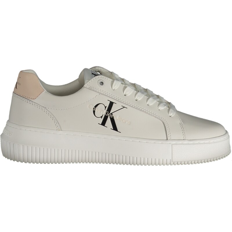 Calvin Klein Bright White/Whisper Pink Sneaker For Women / Girls