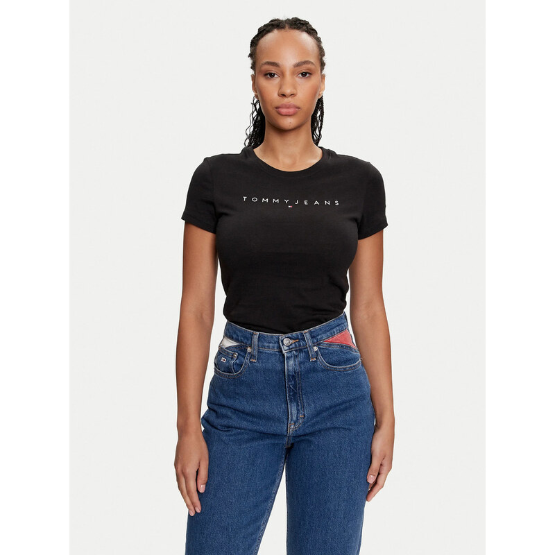 Tommy Jeans dámské černé tričko