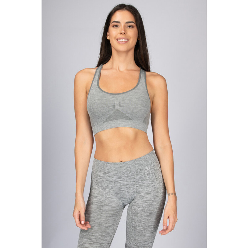 Intimidea Dámský sportovní top active-fit melange Barva: Grigio 95676851