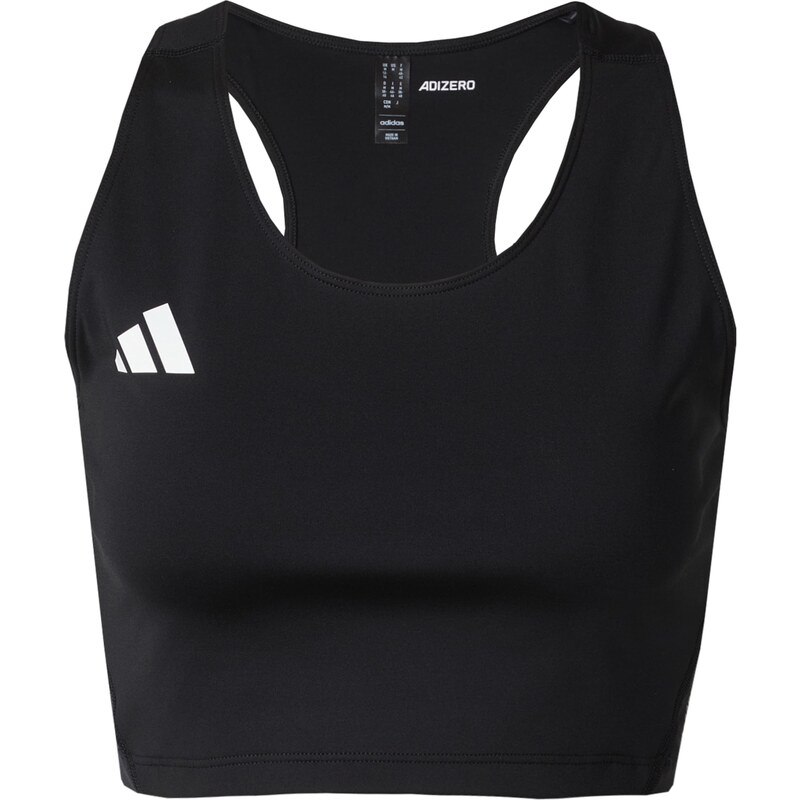 ADIDAS PERFORMANCE Sportovní top Adizero E černá / bílá