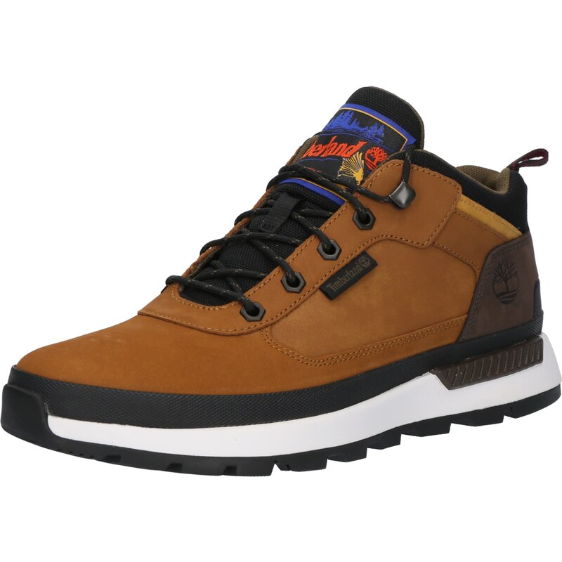 TIMBERLAND Tenisky Field Trekker koňaková / tmavě hnědá / černá