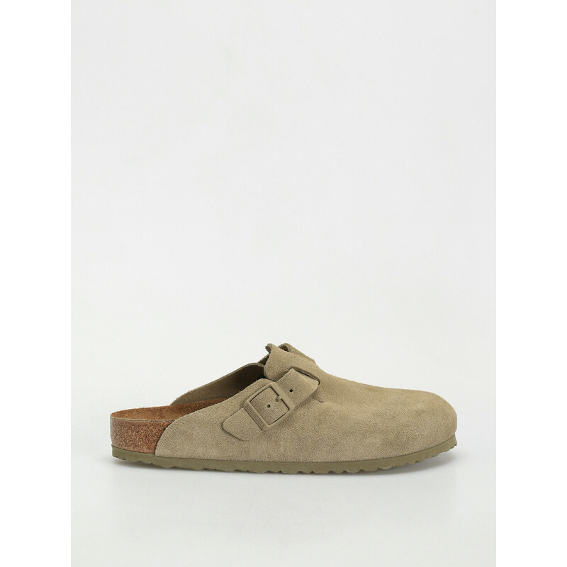 Birkenstock Boston Suede Leather Regular (faded khaki)béžová