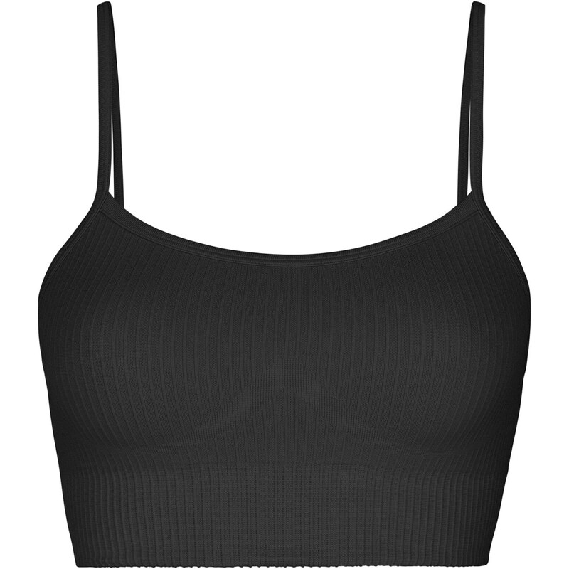 SNOCKS Sportovní podprsenka Seamless černá 114542752
