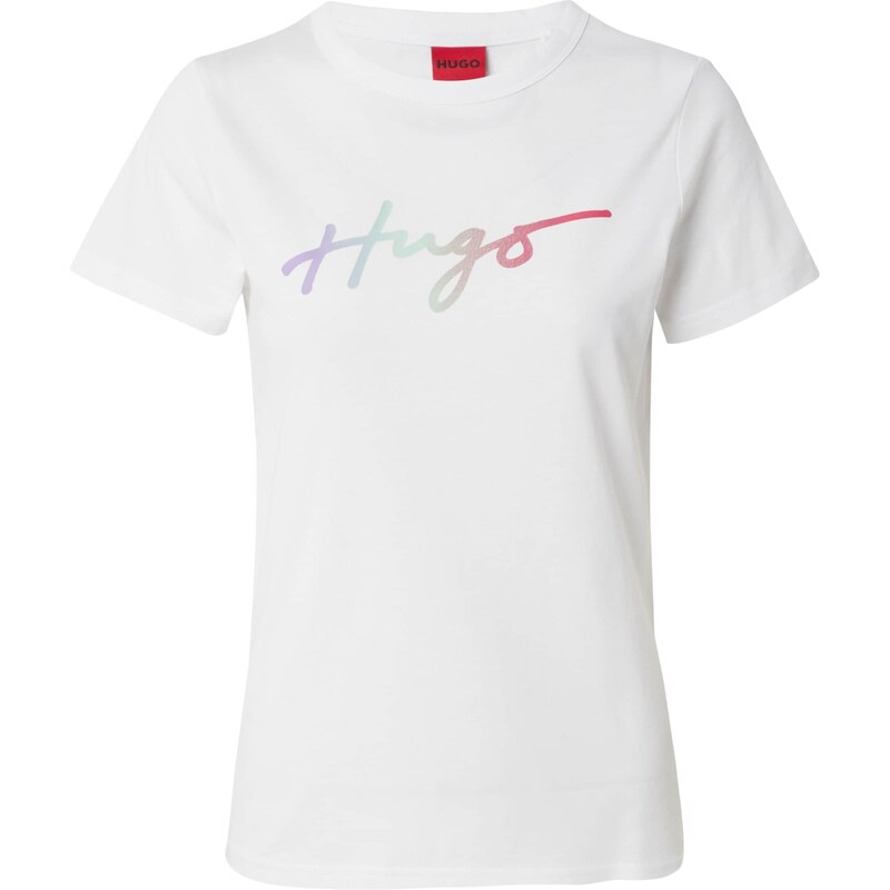 HUGO Tričko Deloris_3 mátová / světle fialová / pink / bílá 95743300