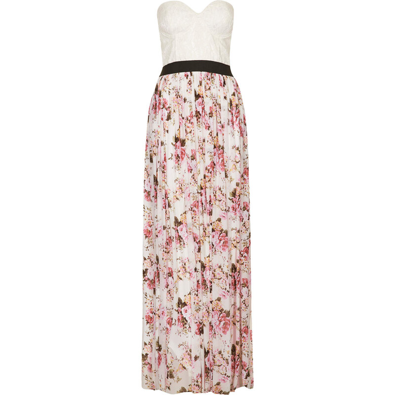 Topshop **Limited Edition Cream Lace Maxi Dress by Rare