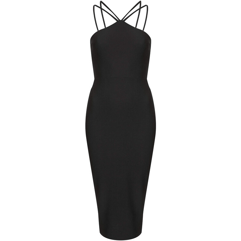 Topshop **Textured Double Strap Bodycon Dress by Oh My Love