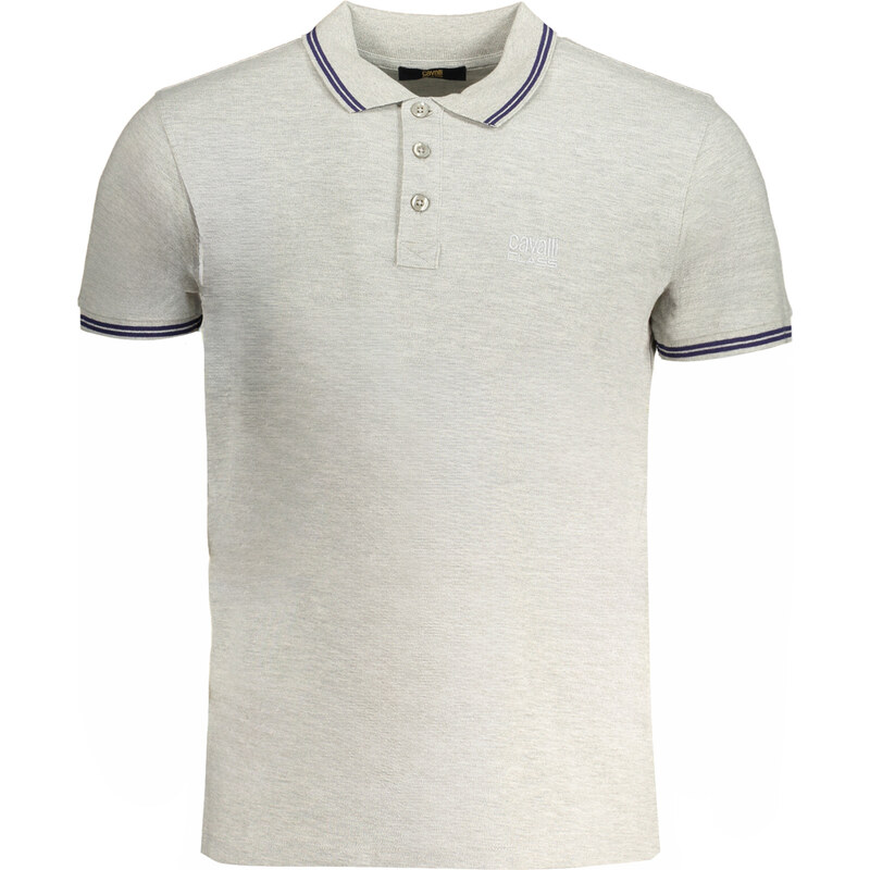 Pánské šedé polo triko Cavalli Class