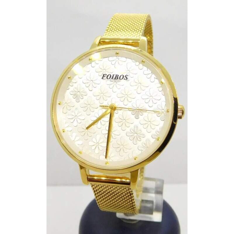 FOIBOS Dámské zlacené ocelové elegantní hodinky FOIBOS CK3M72.2 95827205