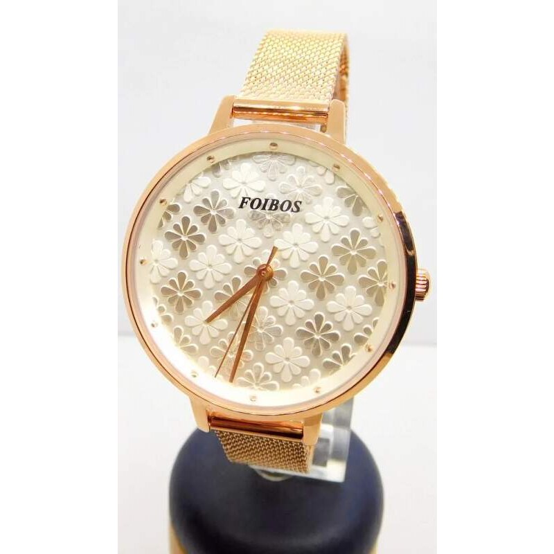 FOIBOS Dámské rose gold ocelové elegantní hodinky FOIBOS CK3M72.3 95827206