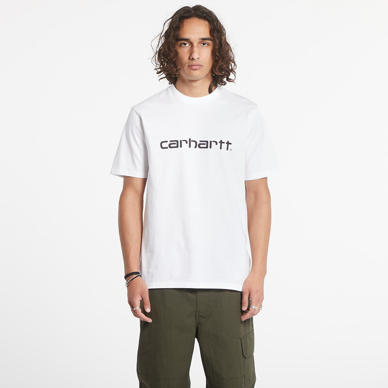 Tričko Carhartt WIP S/S Script T-Shirt White/ Black S