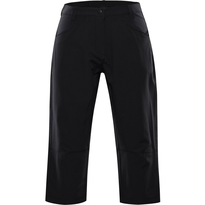 Dámské softshellové 3/4 kalhoty ALPINE PRO WEDERA černá 95848490