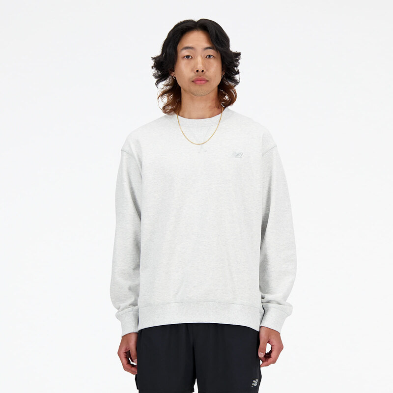 Mikina New Balance Athletics French Terry Crew Ash Heather Ahh M