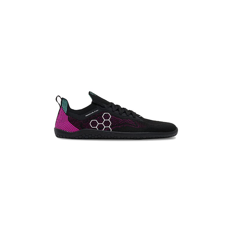 Vivobarefoot PRIMUS LITE KNIT WOMENS OBSIDIAN/VIBRANT PINK
