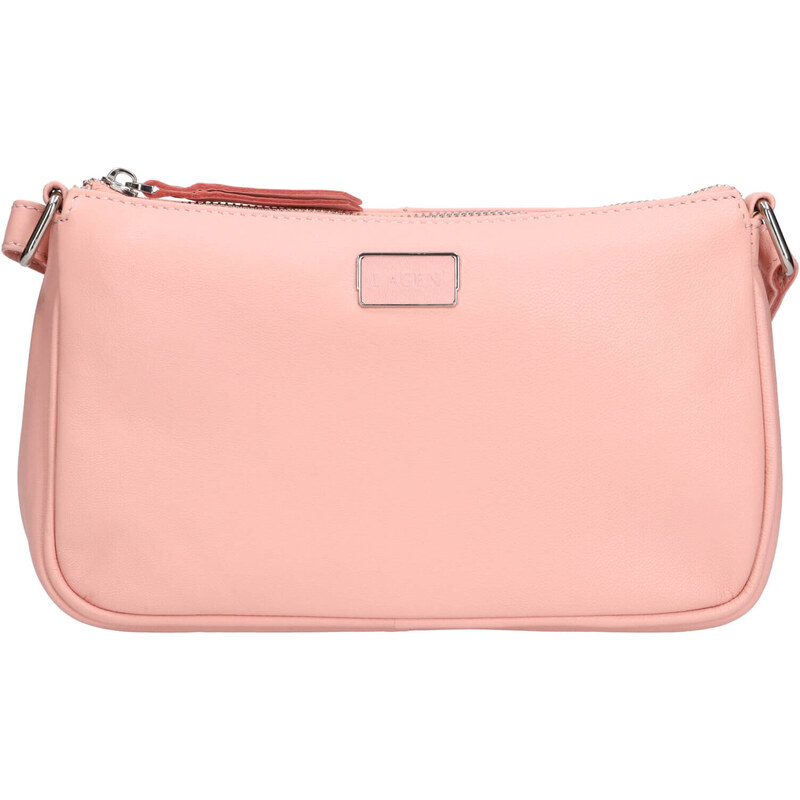 Dámská kožená crossbody kabelka Lagen Elara - růžová