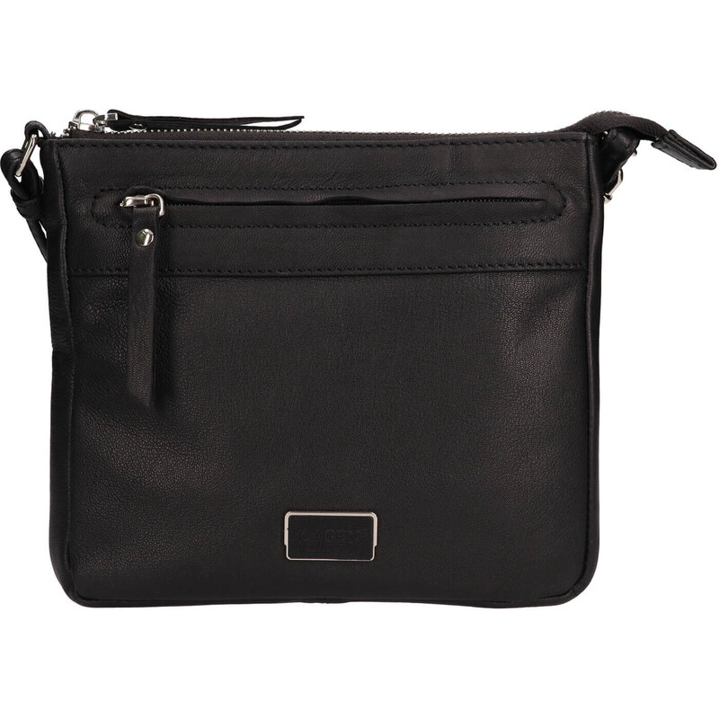 Dámská kožená crossbody kabelka Lagen Hesper - černá 115018260