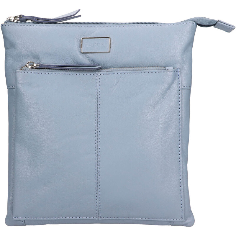 Dámská kožená crossbody kabelka Lagen Amara - modrá