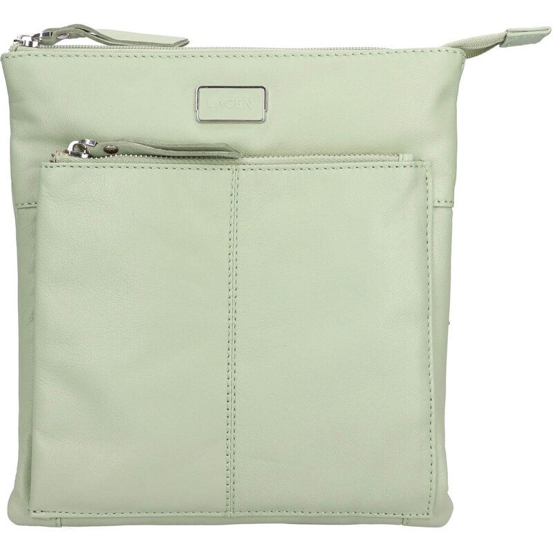 Dámská kožená crossbody kabelka Lagen Amara - zelená