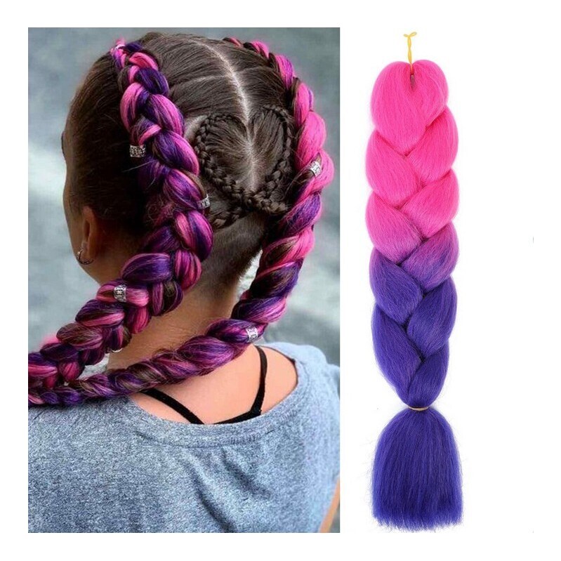 Flamenco Mystique Syntetické barevné vlasy 120 cm husté ombre WLS50 95913183