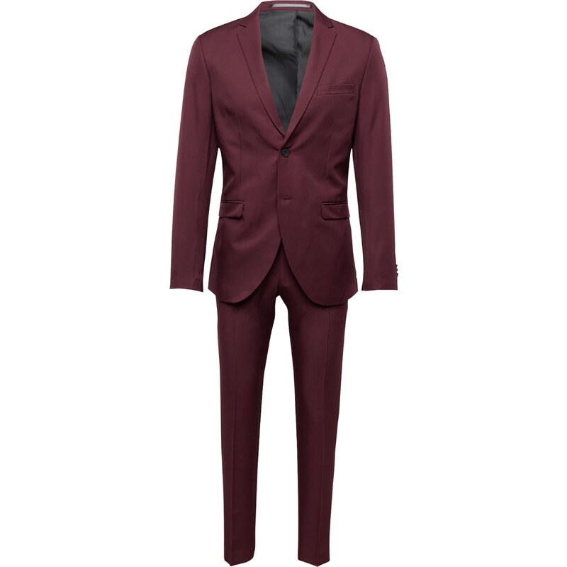 Jack & Jones Premium Oblek JPRCOSTA vínově červená