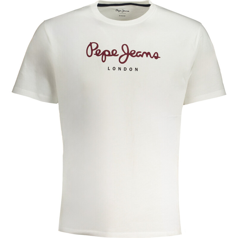 Bílé pánské tričko Pepe Jeans Eggo - Pánské