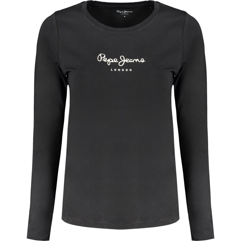 PEPE JEANS WOMENS LONG SLEEVE T-SHIRT BLACK