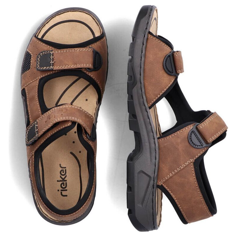 Rieker M 26156-25 RKR447B Sandály na suchý zip
