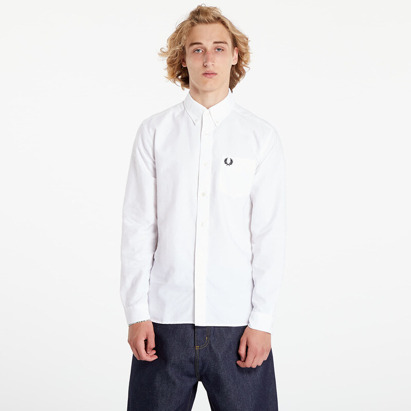 Košile FRED PERRY Oxford Shirt White L
