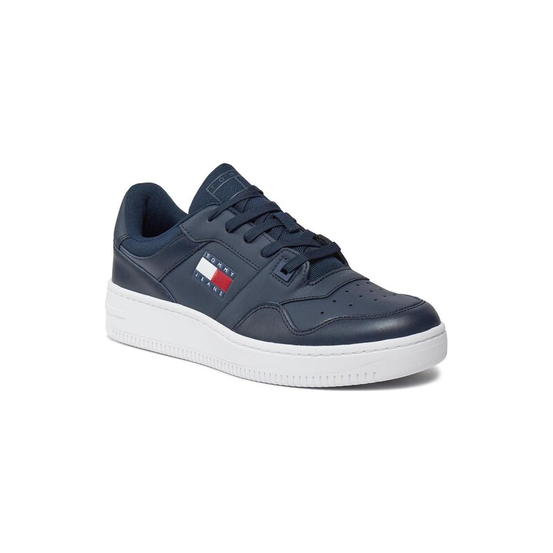 Tommy Hilfiger Kožené vysoké tenisky