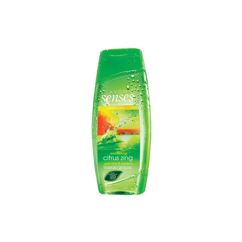 Avon Sprchový gel s vůní šťavnatého Grapefruitu s Mandarinkou (Senses Citrus Zing)
